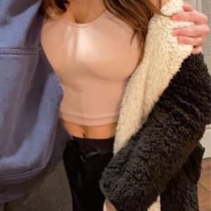 Urban Outfitters reversible teddy coat